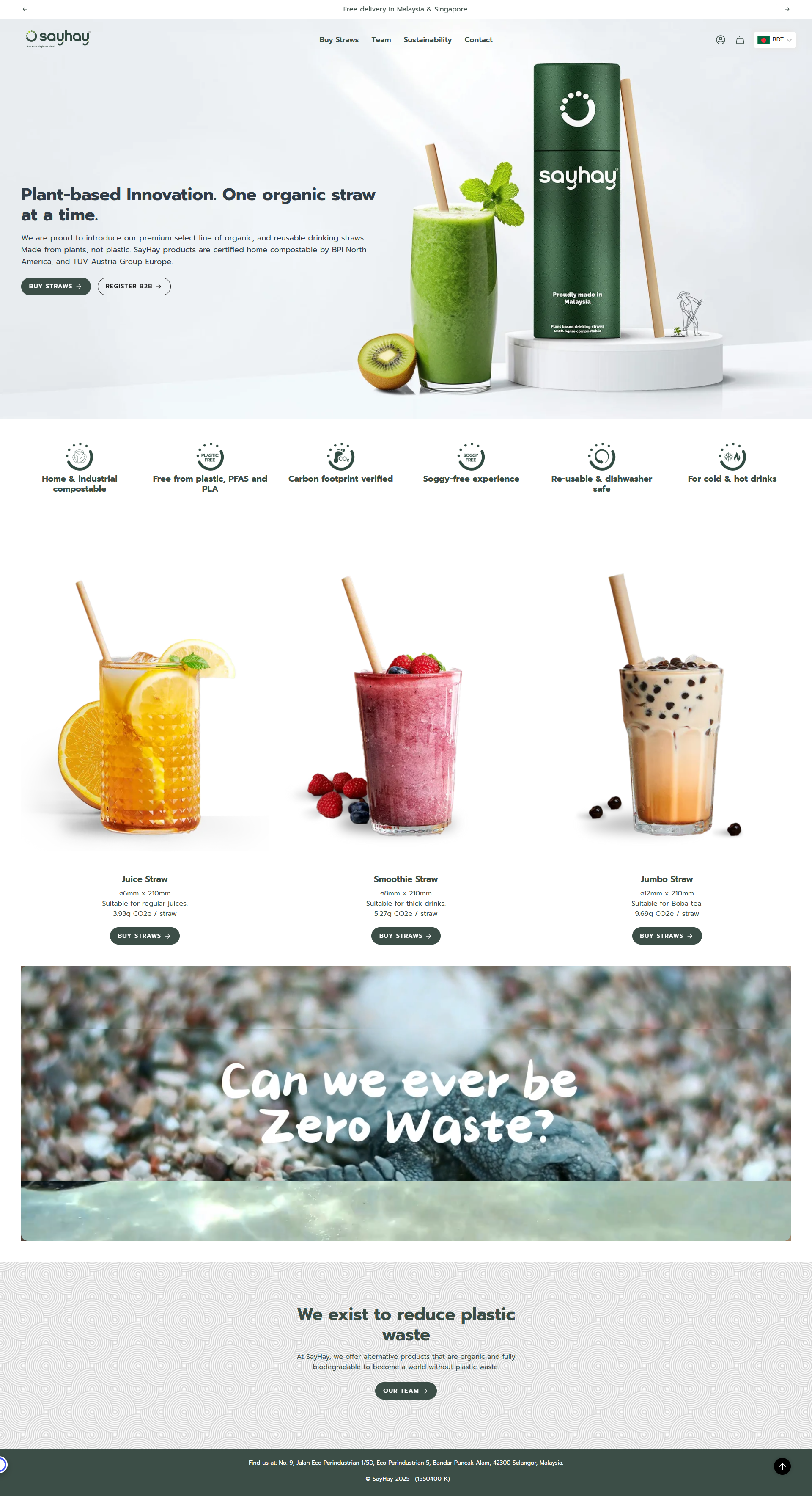Say Hay – Minimal Shopify Development for a Fresh Juice Brand